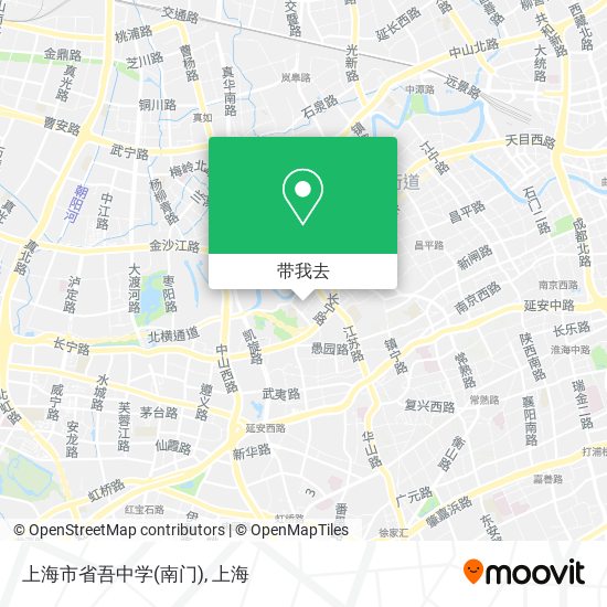 上海市省吾中学(南门)地图