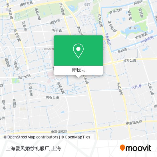 上海爱凤婚纱礼服厂地图
