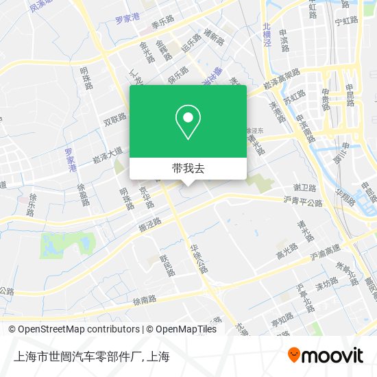 上海市世闿汽车零部件厂地图