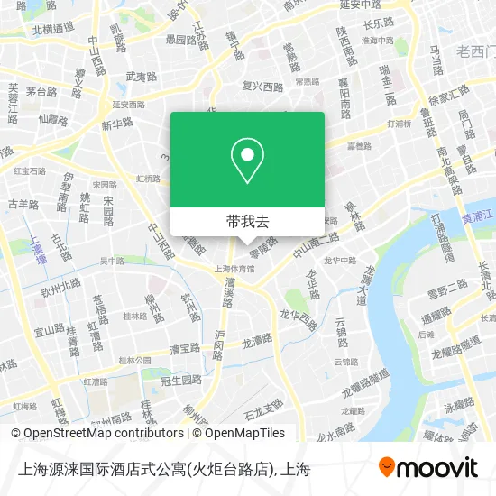 上海源涞国际酒店式公寓(火炬台路店)地图