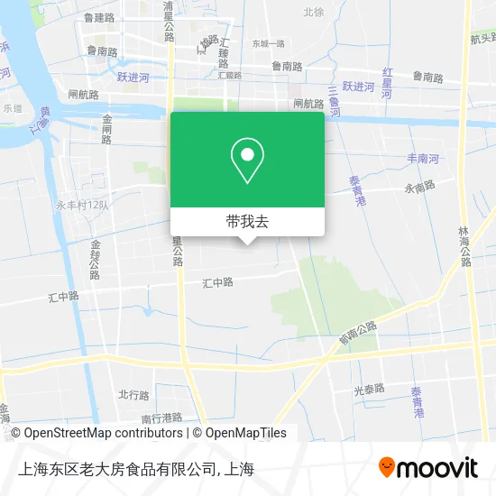 上海东区老大房食品有限公司地图