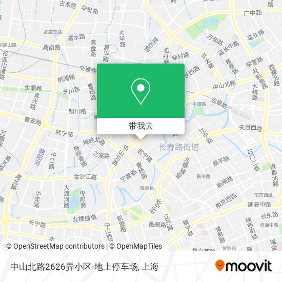 中山北路2626弄小区-地上停车场地图