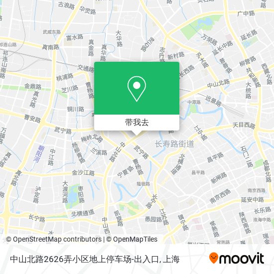 中山北路2626弄小区地上停车场-出入口地图