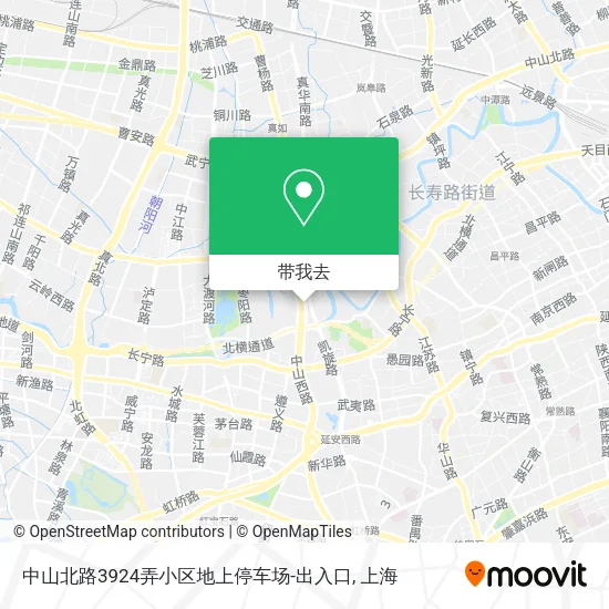 中山北路3924弄小区地上停车场-出入口地图