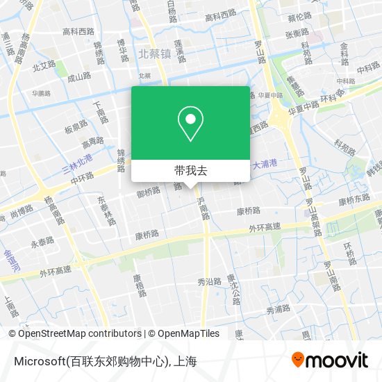 Microsoft(百联东郊购物中心)地图