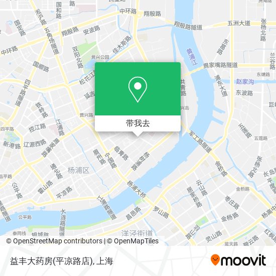 益丰大药房(平凉路店)地图