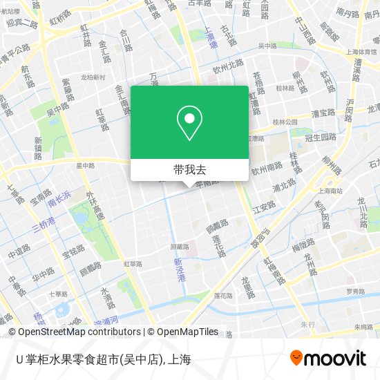 Ｕ掌柜水果零食超市(吴中店)地图