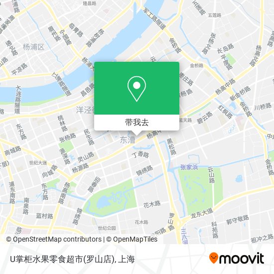 U掌柜水果零食超市(罗山店)地图