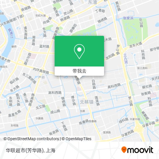 华联超市(芳华路)地图