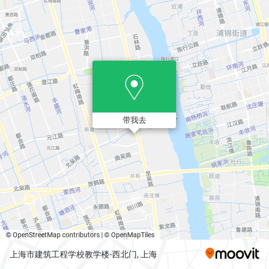 上海市建筑工程学校教学楼-西北门地图