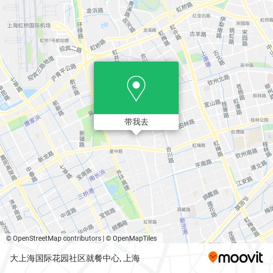 大上海国际花园社区就餐中心地图