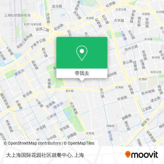 大上海国际花园社区就餐中心地图