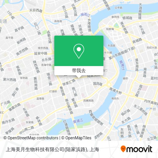 上海美月生物科技有限公司(陆家浜路)地图