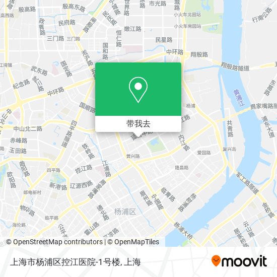 上海市杨浦区控江医院-1号楼地图