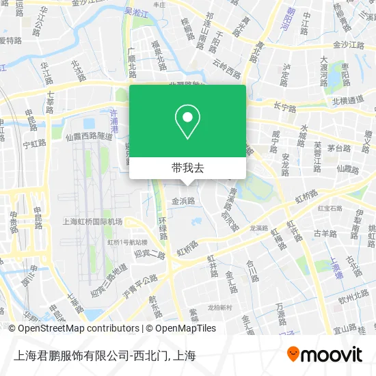 上海君鹏服饰有限公司-西北门地图