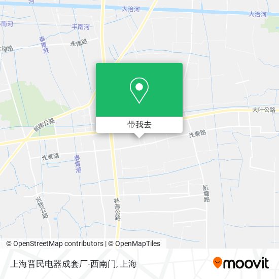 上海晋民电器成套厂-西南门地图