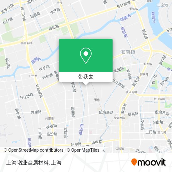 上海增业金属材料地图