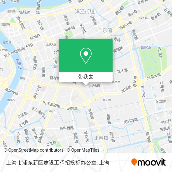 上海市浦东新区建设工程招投标办公室地图