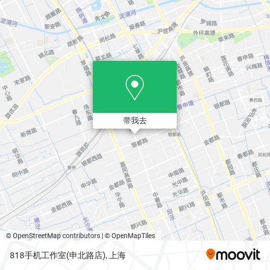 818手机工作室(申北路店)地图