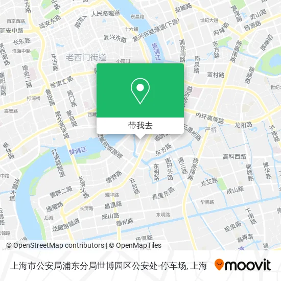 上海市公安局浦东分局世博园区公安处-停车场地图