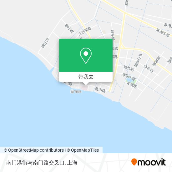 南门港街与南门路交叉口地图