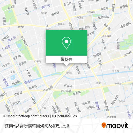 江南站&富乐满韩国烤肉&炸鸡地图