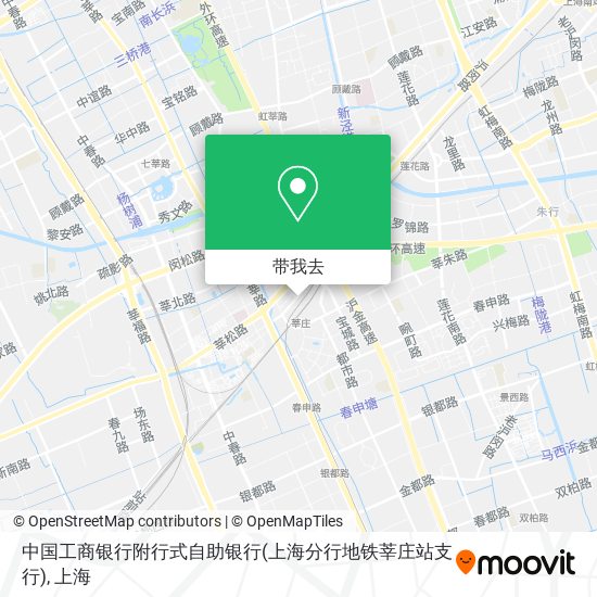 中国工商银行附行式自助银行(上海分行地铁莘庄站支行)地图