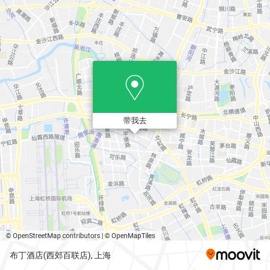 布丁酒店(西郊百联店)地图