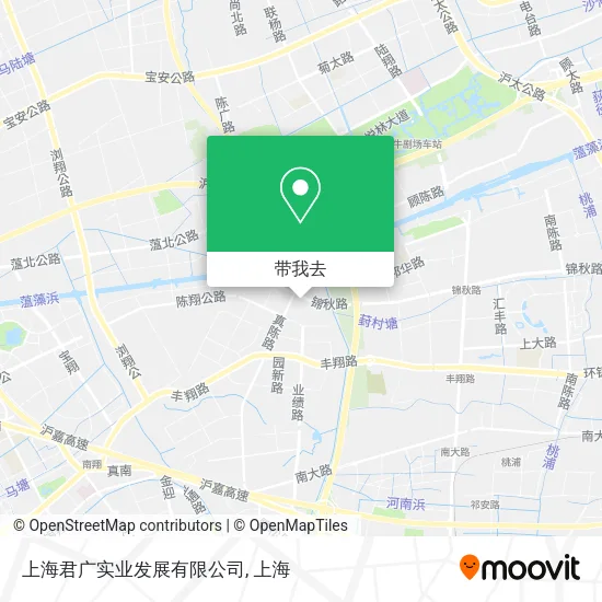 上海君广实业发展有限公司地图