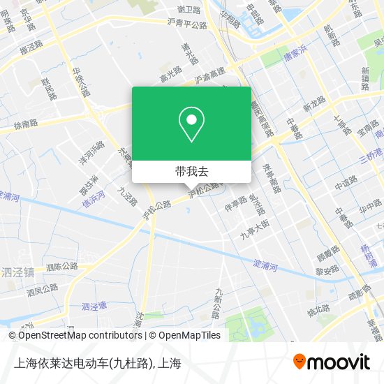 上海依莱达电动车(九杜路)地图