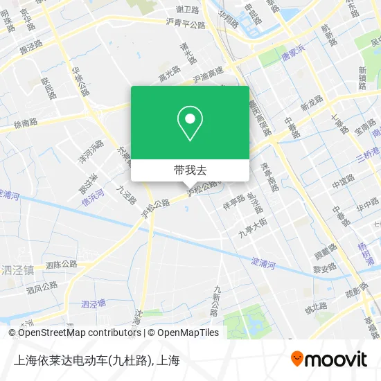 上海依莱达电动车(九杜路)地图