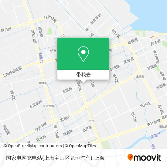 国家电网充电站(上海宝山区龙恒汽车)地图
