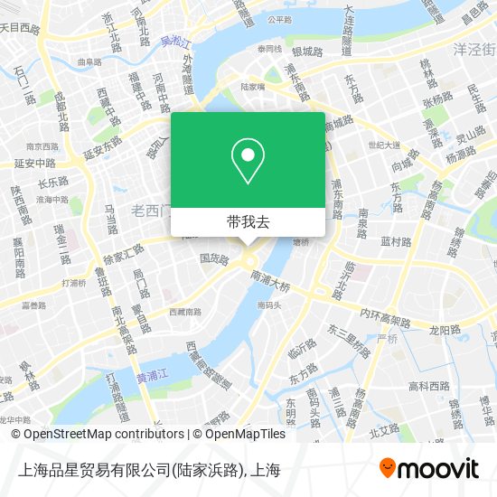 上海品星贸易有限公司(陆家浜路)地图