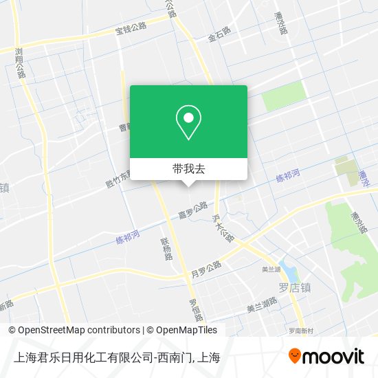 上海君乐日用化工有限公司-西南门地图