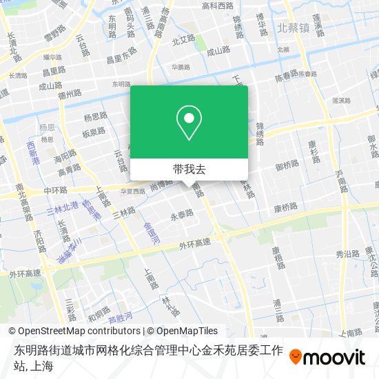 东明路街道城市网格化综合管理中心金禾苑居委工作站地图