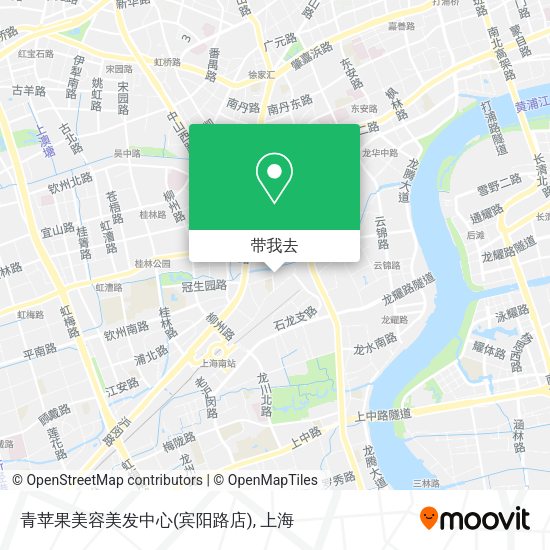 青苹果美容美发中心(宾阳路店)地图