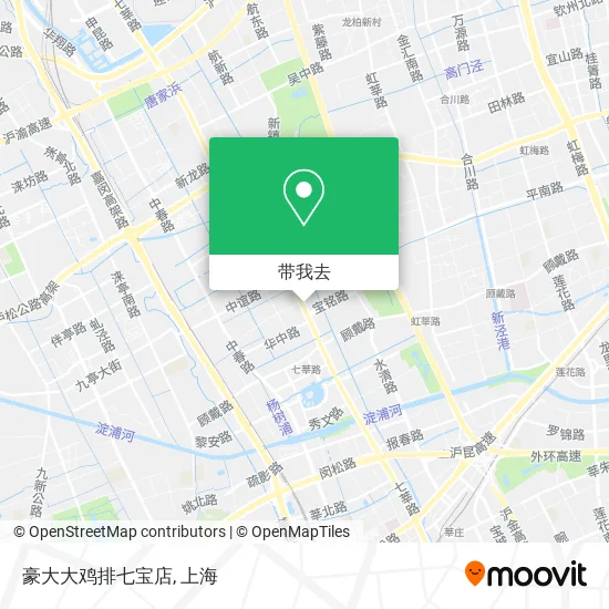 豪大大鸡排七宝店地图