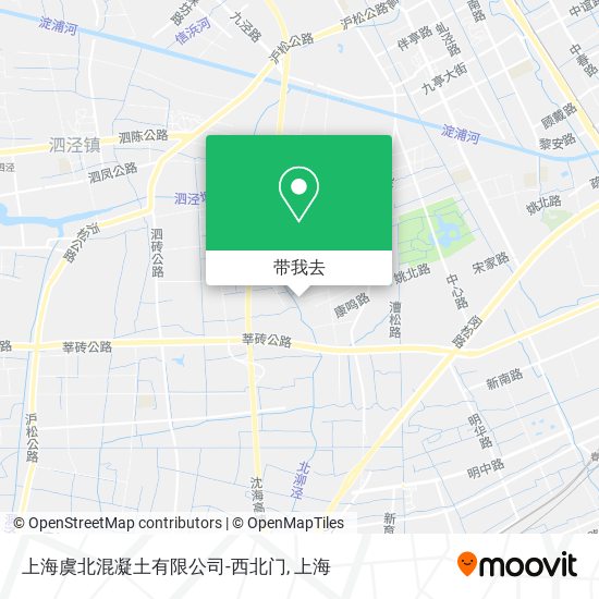 上海虞北混凝土有限公司-西北门地图