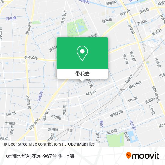绿洲比华利花园-967号楼地图