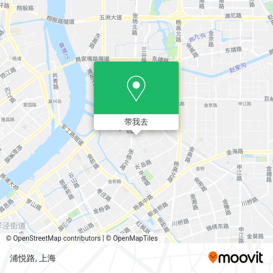 浦悦路地图