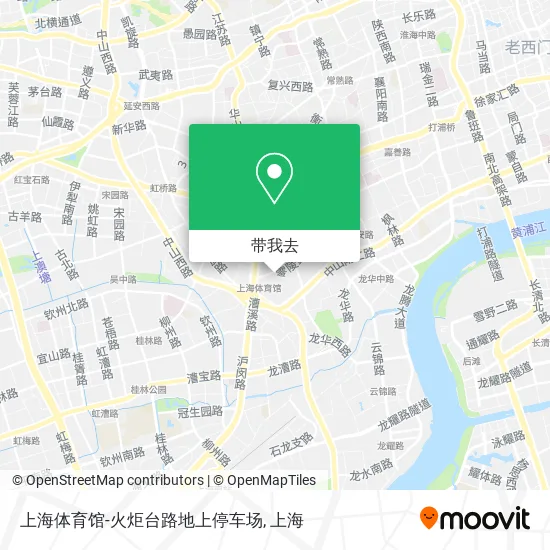 上海体育馆-火炬台路地上停车场地图