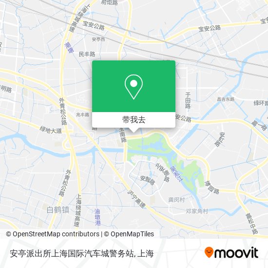 安亭派出所上海国际汽车城警务站地图