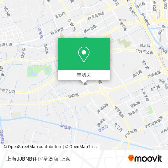 上海JJBNB住宿圣堡店地图