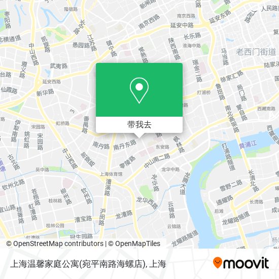 上海温馨家庭公寓(宛平南路海螺店)地图