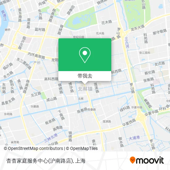 杳杳家庭服务中心(沪南路店)地图