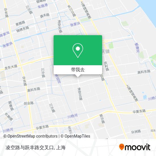 凌空路与跃丰路交叉口地图