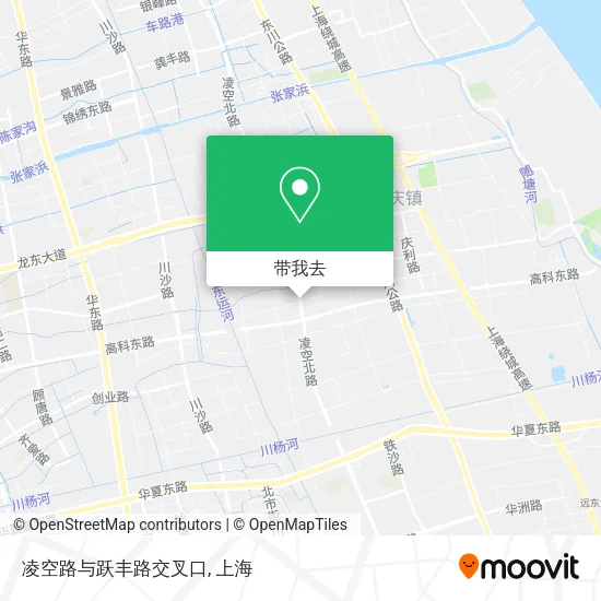 凌空路与跃丰路交叉口地图