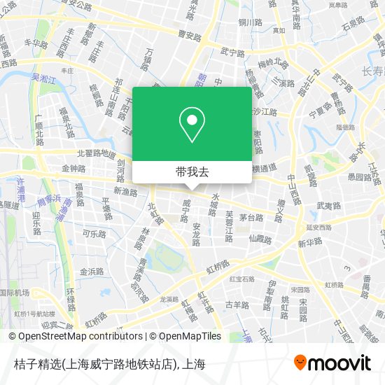 桔子精选(上海威宁路地铁站店)地图