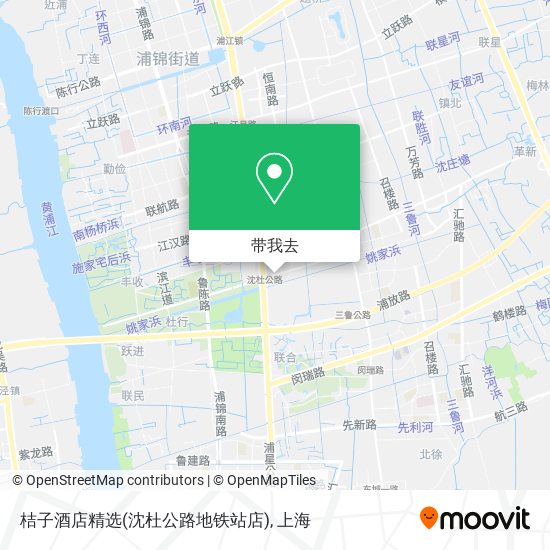 桔子酒店精选(沈杜公路地铁站店)地图