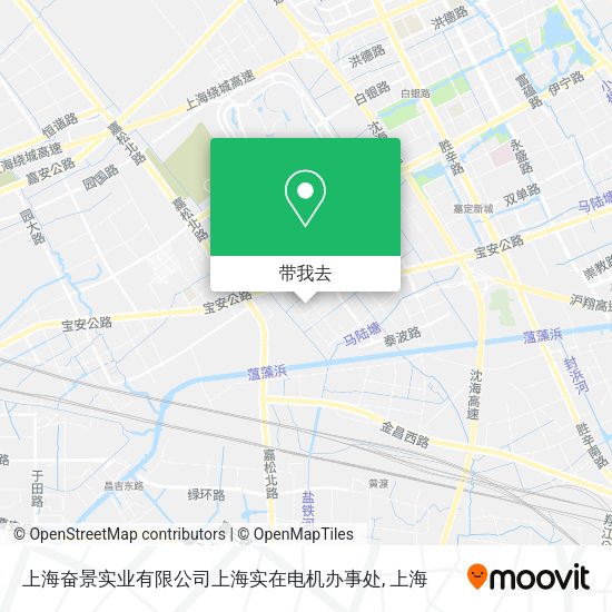 上海奋景实业有限公司上海实在电机办事处地图